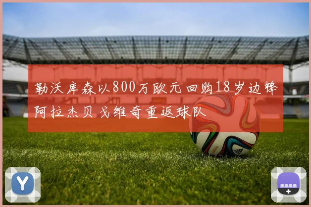 勒沃库森以800万欧元回购18岁边锋阿拉杰贝戈维奇重返球队